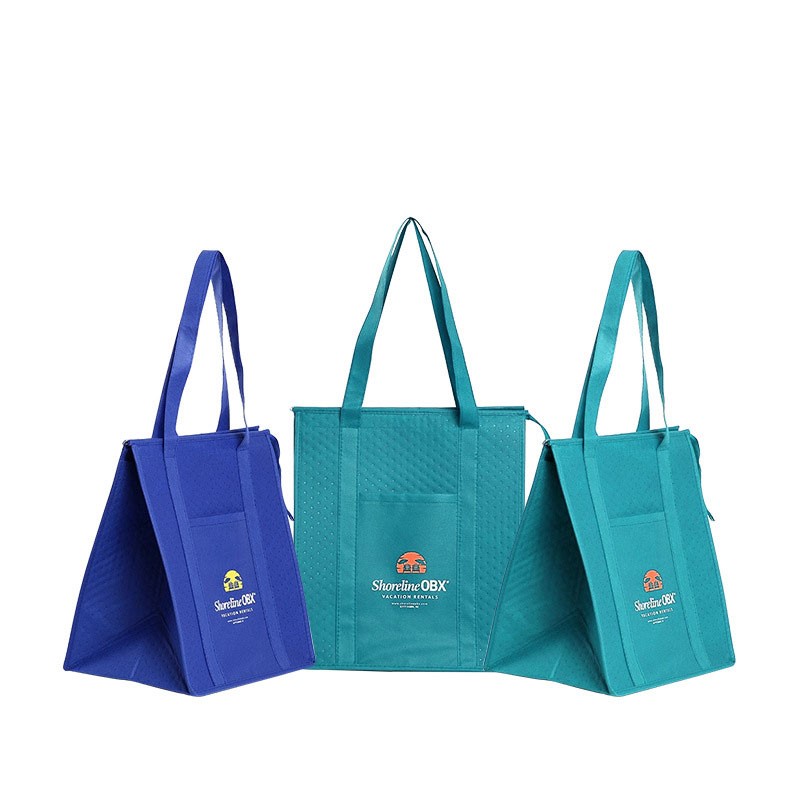 Non-Woven Fabric Insulated Aluminum Foil Lunch Cooler Bag - Image 1
