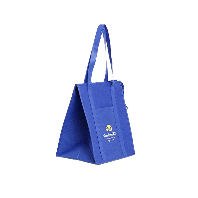 Non-Woven Fabric Insulated Aluminum Foil Lunch Cooler Bag - Image 3