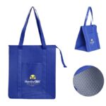 Non-Woven Fabric Insulated Aluminum Foil Lunch Cooler Bag - Image 4