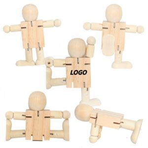 Wooden Poseable Robot - Image 1