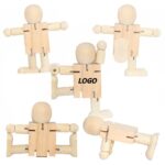 Wooden Poseable Robot - Image 2