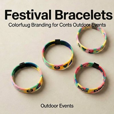 Festival Bracelets: Colorful Branding for Concerts and Outdoor Events